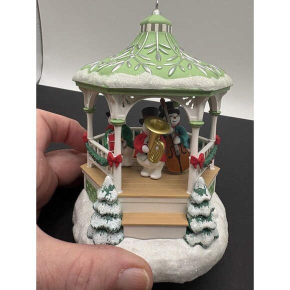 Hallmark 2020 Snowman Band Magic Sound Move Keepsake Ornament Club Exclusive New - Picture 2 of 7